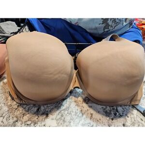 Victoria Secret PINK Wear Everywhere T-Shirt Bra Tan Nude 38DDD Lightly Lined